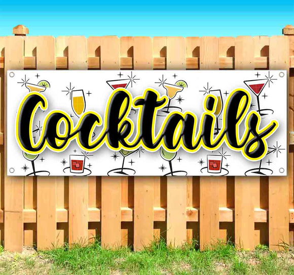 Cocktails Blk Banner