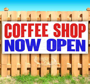 Coffee Shop Now Open Banner