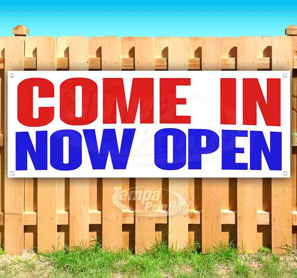 Come In Now Open Banner