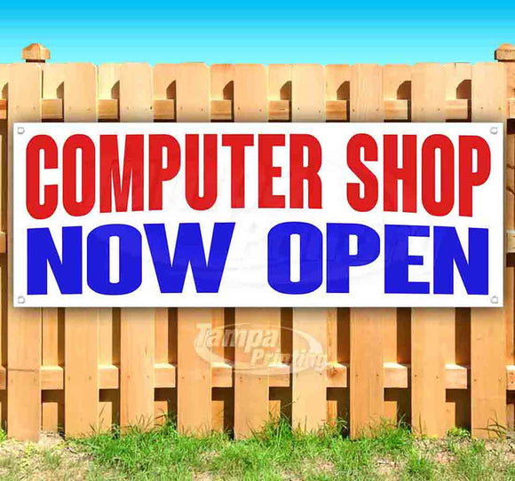 Computer Shop Now Open Banner
