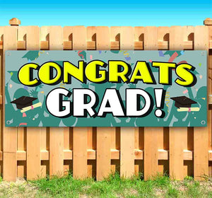 Congrats Grad Teal Banner