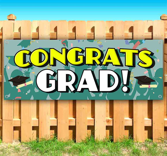 Congrats Grad Teal Banner