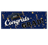 Congrats Grad Blue Bkd Banner