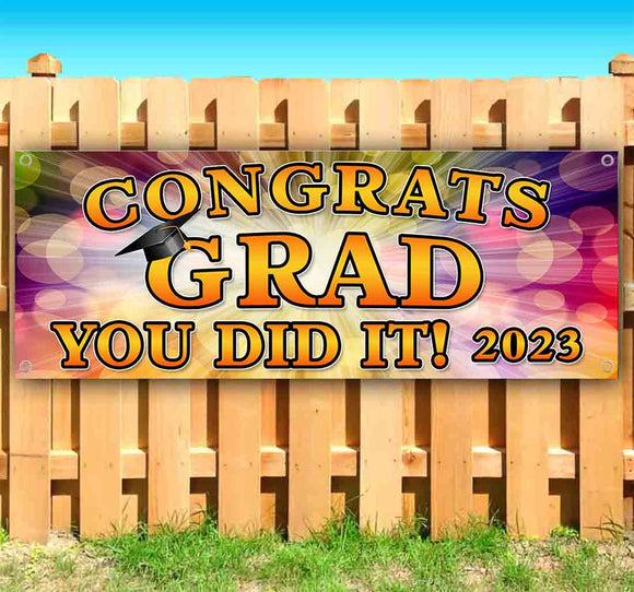 Congrats Grad You Did It 2023 Banner