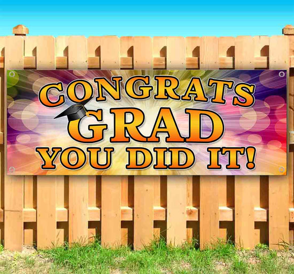 Congrats Grad You Did It Banner