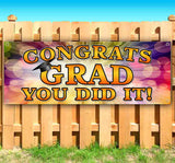 Congrats Grad You Did It Banner