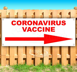 Corona Vaccine Right Arrow Banner