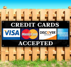 Credit Cards Accepted Banner