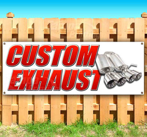 Custom Exhaust Banner