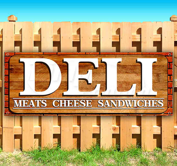 Deli Meats Cheese Sandwiches Banner