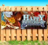 Demon Anime Happy Birthday Banner