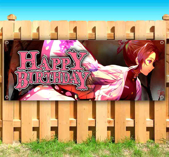 Demon Anime Happy Bday Banner
