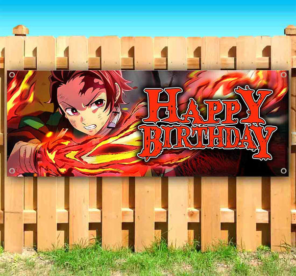 Demon Anime Happy Bday Banner