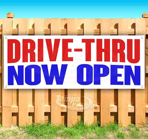 Drive-Thru Now Open Banner