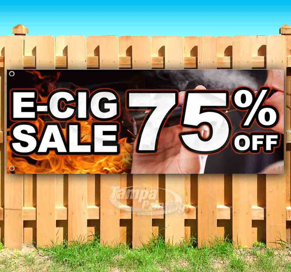 E-Cig Sale 75% Off Banner