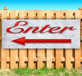 Enter Left Arrow Banner