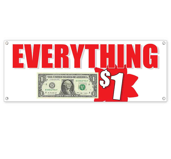 Everything One Dollar Banner