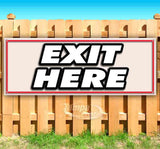 Exit Here Banner