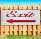 Exit Left Arrow Banner