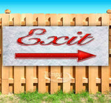 Exit Right Arrow Banner