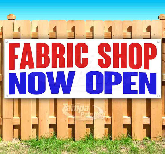 Fabric Shop Now Open Banner