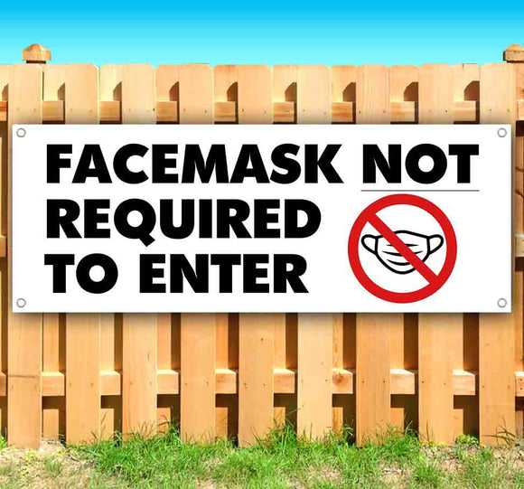 Facemask Not Required Banner