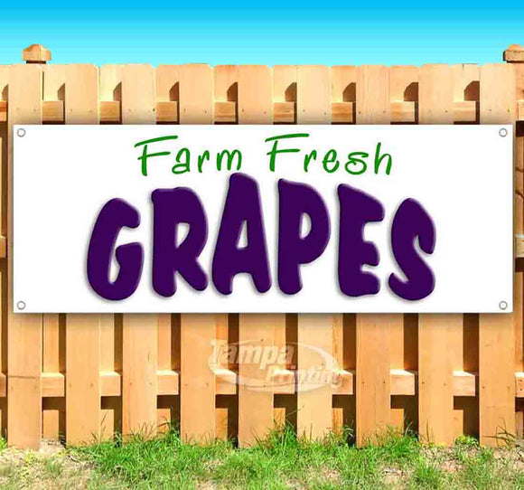 Farm Fresh Grapes Banner