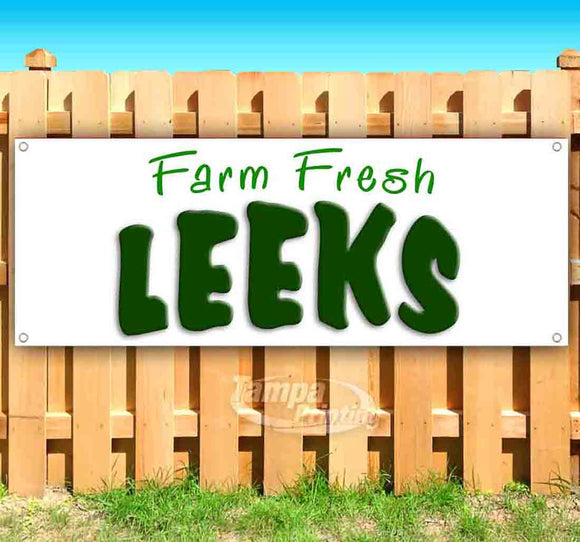 Farm Fresh Leeks Banner
