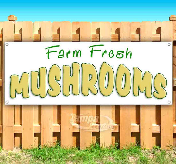 Farm Fresh Mushrooms Banner