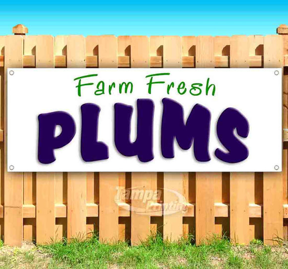 Farm Fresh Plums Banner
