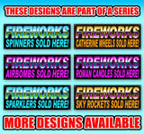 Fireworks Roman Candles Banner