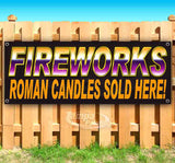 Fireworks Roman Candles Banner