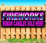 Fireworks Roman Candles Banner