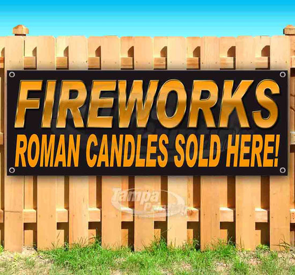 Fireworks Roman Candles Banner