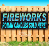 Fireworks Roman Candles Banner