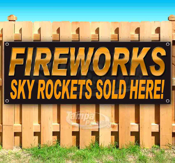 Fireworks Sky Rockets Banner