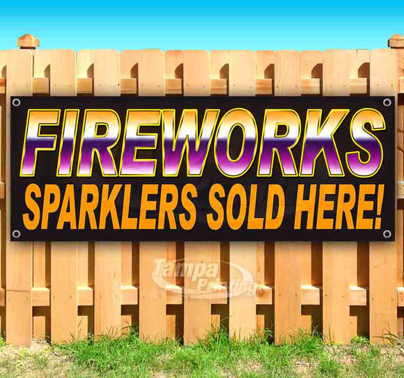 Fireworks Sparklers Banner