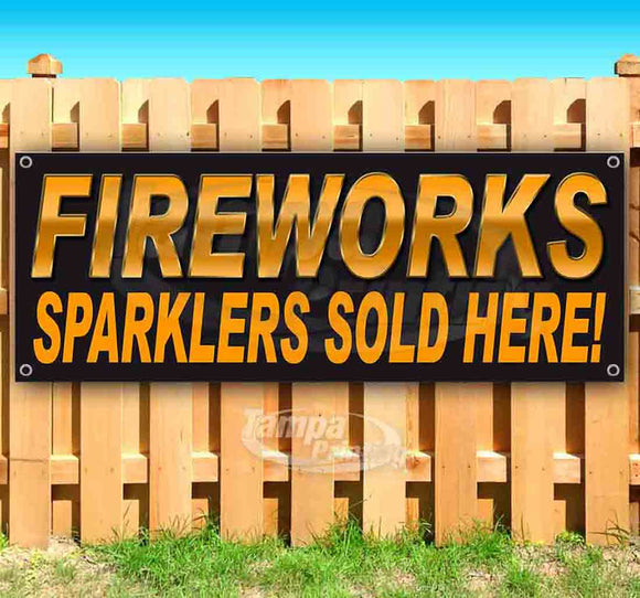 Fireworks Sparklers Banner