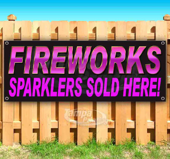 Fireworks Sparklers Banner
