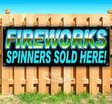 Fireworks Spinners Banner