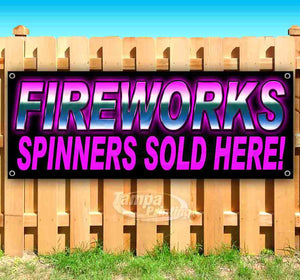 Fireworks Spinners Banner