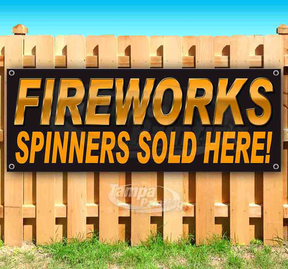 Fireworks Spinners Banner