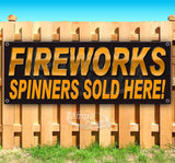 Fireworks Spinners Banner