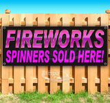 Fireworks Spinners Banner