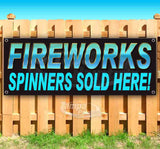 Fireworks Spinners Banner