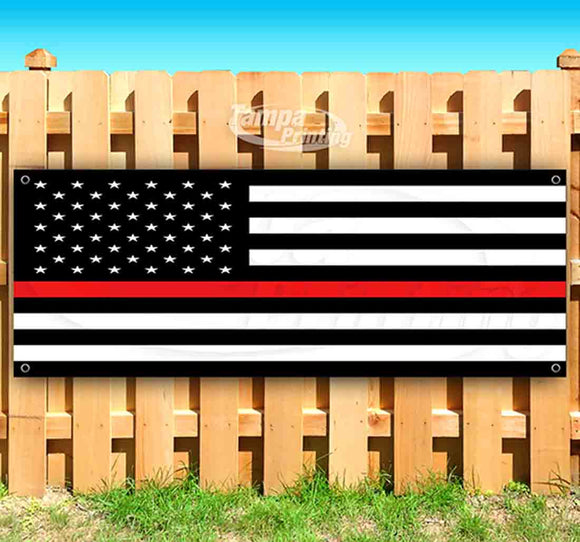 American Flag Thin Red Line Banner