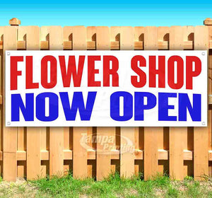 Flower Shop Now Open Banner