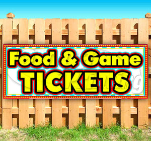 Food And Game Tickets Banner