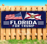 For Trump With Flag Florida Banner