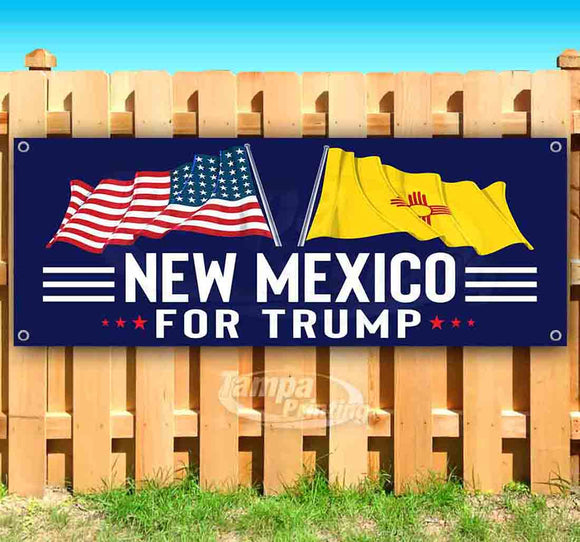For Trump With Flag New Mexico Banner